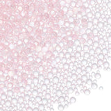 YELARXI Glass Bubble Beads, Tiny Iridescent Beads No Hole Mini Glass Bubble - Fitting for (DIY Crafting - Nail Art - Jewelry Mak