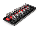 TEKTON 1/4 Inch Drive 6-Point Universal Joint Socket Set with Rails and Tray, 16-Piece (1/4-9/16 in., 6-14 mm) | SHD90217