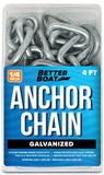 Galvanized Anchor Chain, Boat Anchor Chain, Anchor Chains for Boats, Galvanized Chain, 2 Boat Anchor Shackles and Chains Link En