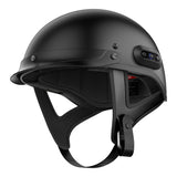 Sena Cavalry 2 Mesh Intercom Enabled Motorcycle Half Helmet, Integrated Communication System (Matte Black, X-Large)