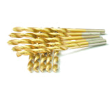 10PCS, 3/16, Titanium Twist Drill Bits