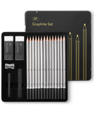 Mr. Pen- Sketch Pencils for Drawing, 19 Pcs, With Graphite Sticks, Erasers and Sharpener, Art Pencils for Sketching, Christmas G