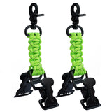 MELOTOUGH Tactical Glove Holder Work Glove Belt Clip with 2 Alligator Clips for Hiking,Camping,Hunting,Outdoor Activities (Lime 