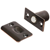 2 Pack Rok Hardware Oil Rubbed Bronze Adjustable Large Closet Cabinet Ball Catch Latch with Radius Corners and Strike, ROKBCORB
