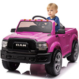 12V Ride on Toys for Kids 4-8, Licensed Ram 2500, Electric Car for Kids, with Remote Control, LED Light/Music/MP3, Back Storage 