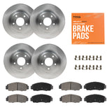 Max Advanced Brakes Front & Rear Brake Kit Compatible With 2015 2016 2017 Honda Odyssey Replacement Premium OE Disc Brake Rotors