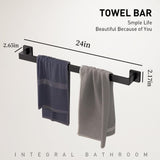 10-Pieces Brushed Silver Bathroom Accessories Set, Stainless Steel Bathroom Hardware Set, Towel Racks for Bathroom Wall Mounted