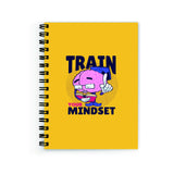 Plan To Gift Notebook A5 Plain Train Your Mindset Notebook Wire Bound Spiral Printed Pages:160 (Size A5)
