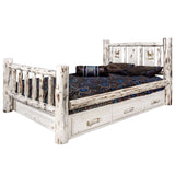 Montana Woodworks Elk Design Laser Engraved Storage Bed (Full: 87 In. L X 60 In. W X 47 In. H (336 Lbs.))