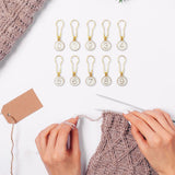 Trendivibe 10Pcs Stitch Markers Multifunction 09 Number For Weaving Sewing Spare Parts