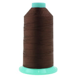 Mandala Crafts Size 277 840D T270 Bonded Nylon Thread - Dark Brown 800 YDs Tex 270 Heavy Duty Sewing Threads for Leather, Jeans,