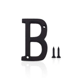 Modern House Numbers, Wrought Iron Home Address/Mailbox Number, DIY Hardwares, 3 Inches High(letter B)