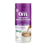 OM MUSHROOM SUPERFOOD Hot Chocolate Blend Mushroom Powder, 8.47 Ounce Canister, 30 Servings, Cocoa, 2g of Sugar, 25 Calories, Li