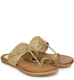 Shoetopia Womens Gold Stylish Trending Flats-Eu41,GOLDEN,8,B09MN7Q2JV