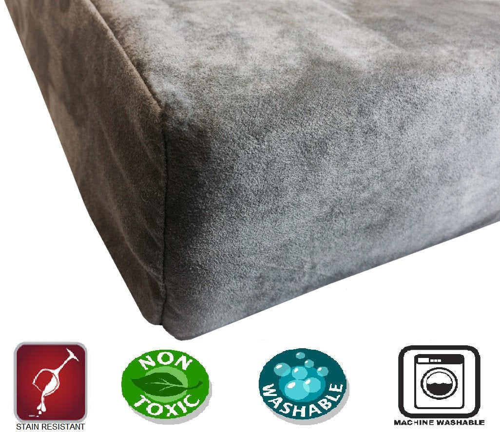 Dogbed4less XL Orthopedic Memory Foam Dog Bed with Machine Washable Cover, Waterproof Lining for Medium to Large Pet, 47X29X4 Pa