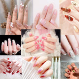 16pcs Nail Files Buffers Kit - 10pcs 100/180 Grit Sharp Nail File Emery Boards, 6pcs Rough Polishing Buffer for Nails Art Pedicu