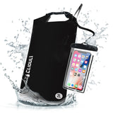 Cliduli Waterproof Dry Bag,Roll Top Black Small Waterproof Backpack 2L/5L/10L/20L/30L/40L Floating Lightweight Bags for Kayaking