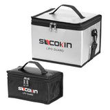 Socokin Lipo Battery Safe Bag Fireproof Explosionproof Large Capacity Bag for Charge and Storage with Detachable Adjustable Shou