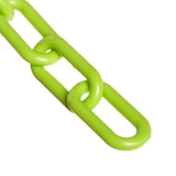 Mr. Chain Plastic Barrier Chain, Safety Green, 2Inch Link Diameter, 50Foot Length (5001450)