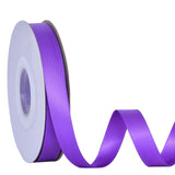 Ribest Purple Double Faced Satin Ribbon, 1/2 Inch 25 Yard Continuous Ribbon for Crafts Gift Wrapping Hair Bows Wedding Party Dec