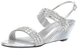 Touch Ups Womens Allison Wedge Sandal Silver 95 M Us -Like New