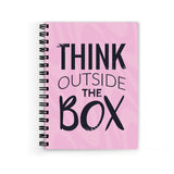 Vprint Think Outside The Box Spiral Wiro Unruled Blank Pages Notebook Diary Journal Drawing Book SizeA5(6X9 Inches) (Think Outs