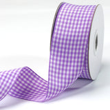 PQZKLDP Purple 1 1/2 inch Plaid Ribbon Roll 1.5inch 20 Yards Checked Polyester Gingham Ribbon Flower Bouquet Wreath Gift Wrappin