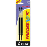 Pilot 77278 Refill for Precise V7 RT Rolling Ball, Fine Black Ink, 2/Pack