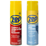 Zep Instant Carpet Spot Remover 19oz (1 pack) & Wall Cleaner 18oz (1 pack)