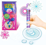 Promote Spirograph Geometric Ruler Rigid Plastic Stencil + Unicorn Ten in One Pen Spiral Art Circles Shapes| Stationery for Home
