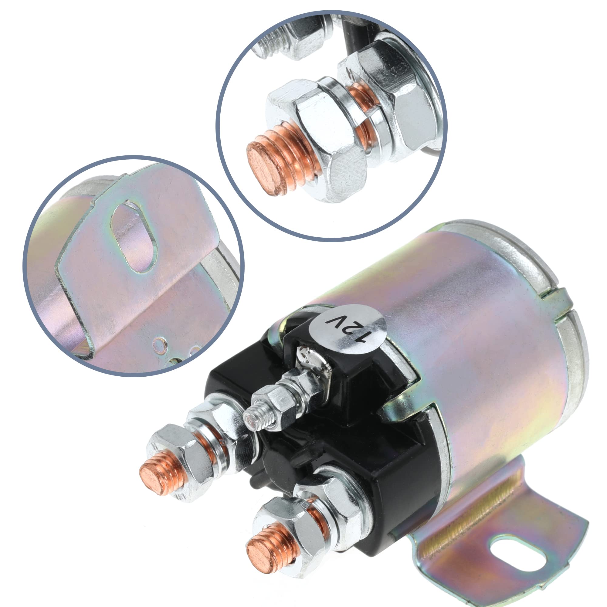12V Starter Solenoid For Yamaha G2 G8 G9 G11 G14 G16 G20 Gas Golf Cart 1985-2002 4 Terminal Solenoid Replaces Jf2-H1950-00 Jr3-H