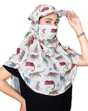 Kavach WomenS Breathable Full Face Covering Scarf Mask For Sun Protection, Dust & Pollution | Ready To Wear Stretchable Cap Sca