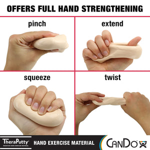 Cando 10-0958 Theraputty Standard Hand Exercise Putty, Xx-Soft, 4Oz