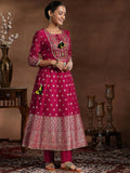 Libas Women'S Organza Kurta Sets (488820R_Pink_Xs)