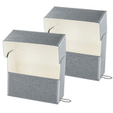 Lineco Archival Document Storage Box with Metal Edge, Acid-Free Gray Boxboard, Organize and Store Files, Prints, Photos, Jumbo-S