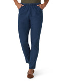 chic classic collection Womens Stretch Elastic Waist PullOn Legging Pant Mid Shade Denim 8