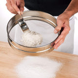 Blue Earth Stainless Steel Atta Chalni/Channi/Flour Sieve, Super (Silver Pack of 1