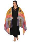 Anni Designer Women'S Cotton Blend Embroidered Straight Kurta With Pant & Dupatta (Fronx Black-Nw_Xxl_Black_Xx-Large),Black,2XL,,,