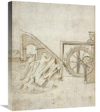 Folio 13: Mill Powered By Water From Siphon-Canvas Art-20X24