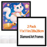 Diamond Art Frame 11x11 Inch - Diamond Frames 28x28 cm Painting Suitable for 10x10inch Picture, DiamondFrames Magnetic Self-Adhe