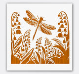 Transform Your DIY Art with The Beauty of Nature Butterfly, Dragonfly, and Lily Pad Stencil, 5.5 x 5.5 Inches for Creative Flo
