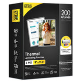 KTRIO 200 Pack Laminating Sheets 5 Mil, Hold 8.5 x 11 Inches Laminate Sheets, 9 x 11.5 Thermal Laminating Pouches for Laminator,