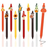 FOFOWHAT 10pcs Fall Gifts Pen Set, Thanksgiving Pens Gift, Pumpkin/Maple Leaf/Gnome/Sunflower/Mushroom/Hazelut/Pinecone Pen for 
