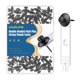 Uniclife 60 Pcs Double Headed Picture Hanging Nails, Picture Hangers, Push Pins for Wall, Double Headed Thumb Tacks, Metal Thumb