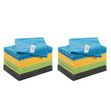 CLICK CLEAN Microfiber Cleaning Cloths, 24 Pack, LintFree Cleaning Towels