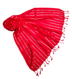 S H Fashion Women And GirlS Fancy Viscose Lurex Scarves, Scarf, Stoles (Red)