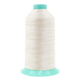 Mandala Crafts Size 207 630D T210 Bonded Nylon Thread - Off White 800 YDs Tex 210 Heavy Duty Sewing Threads for Leather, Jeans, 