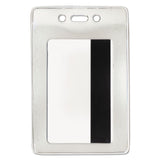 Advantus Security ID Badge Holder, Vertical, 2 5/8w x 3 7/8h, Clear, 50/Box