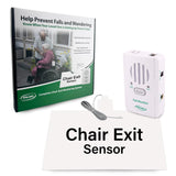 Smart Caregiver Fall Prevention Monitor and Weight Sensing Chair Pad - Alerts Caregiver When They Get Up from Chair - Chair Exit