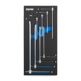 Capri Tools Sliding THandle Hex Wrench Set with Mechanics Tray, 8Piece (CP13080MT)